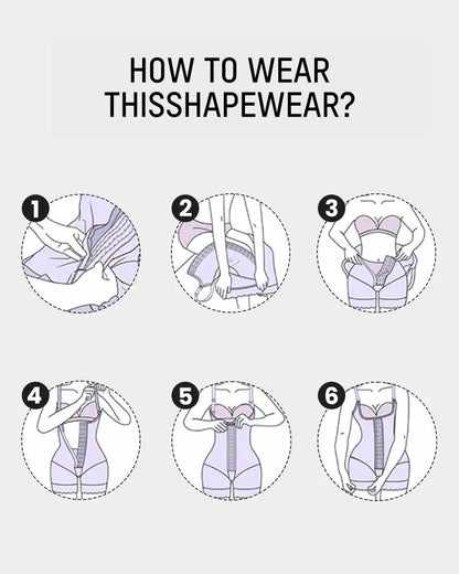 Extra Plus Size Shaper Bodysuit Tummy Control Shapewear With Bra